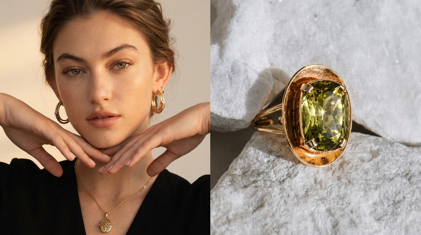 Une sélection de bijoux Aurea Accessories portée avec élégance
